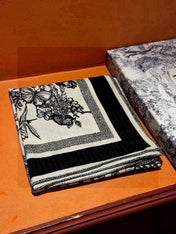 DIOR SCARF 110 CM IN CASHMERE SILK FABRIC 733887