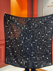 CHANEL 25S SCARF 140 IN CASHMERE SILK 733897