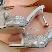 White High - Heels Diamond Sheepskin