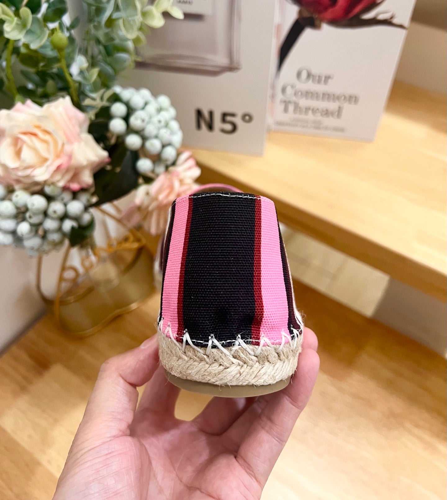 FLAT ESPADRILLE IN COLORFUL CANVAS 2 CM