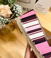 FLAT ESPADRILLE IN COLORFUL CANVAS 2 CM