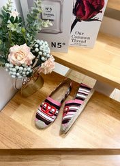 FLAT ESPADRILLE IN COLORFUL CANVAS 2 CM