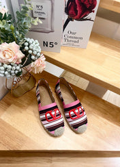 FLAT ESPADRILLE IN COLORFUL CANVAS 2 CM