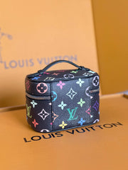 NICE NANO 14 IN COLORFUL MONOGRAM CANVAS SILVER ZIPPER