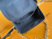 LV 25S CAMERA BOX BAG 18 IN BROWN MONOGRAM CALFSKIN GOLD HARDWARE