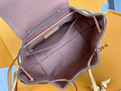 LV 25S MONTSOURIS MINI 20 IN BROWN MONOGRAM CANVAS LEATHER TRIM GOLD HARDWARE