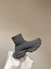BALENCIAGA 25S SPEED TRAINER SNEAKERS 55 MM IN DARK GREY KNIT