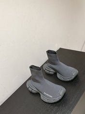 BALENCIAGA 25S SPEED TRAINER SNEAKERS 55 MM IN DARK GREY KNIT