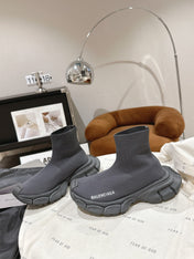 BALENCIAGA 25S SPEED TRAINER SNEAKERS 55 MM IN DARK GREY KNIT