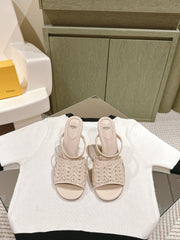 FENDI FIRST HIGH-HEELED SANDALS 85 MM IN BEIGE LAMBSKIN GOLD HARDWARE