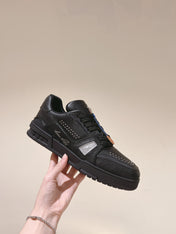 LV TRAINER SNEAKER IN BLACK CALFSKIN