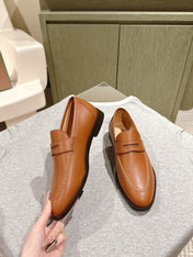 LP LOAFERS 25S IN BURNT ORANGE LAMBSKIN