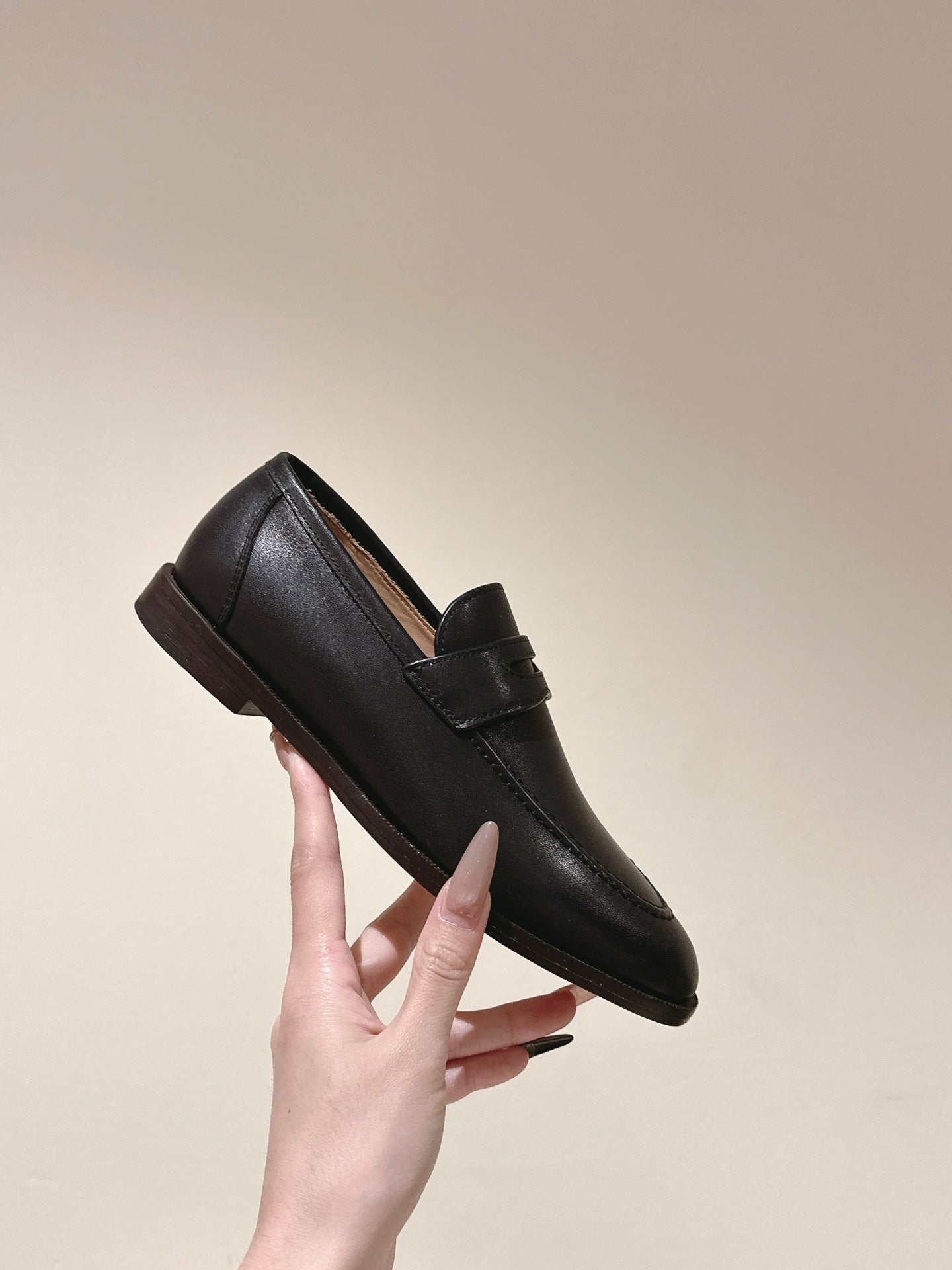 LP LOAFERS 25S IN ESPRESSO BROWN LAMBSKIN
