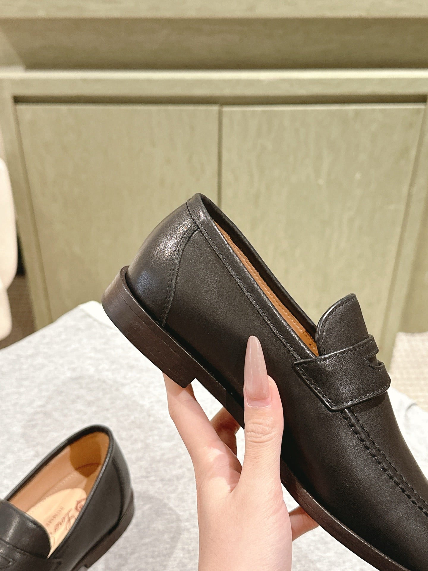 LP LOAFERS 25S IN ESPRESSO BROWN LAMBSKIN