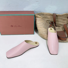 FLAT BUBBLE IN PASTEL PINK LAMBSKIN