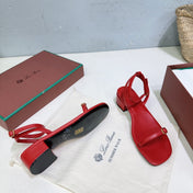 LP MINDIL SANDAL 25 IN RED LAMBSKIN