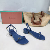 LP MINDIL SANDAL 25 IN COBALT BLUE LAMBSKIN
