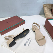 LP MINDIL SANDAL 25 IN BEIGE LAMBSKIN