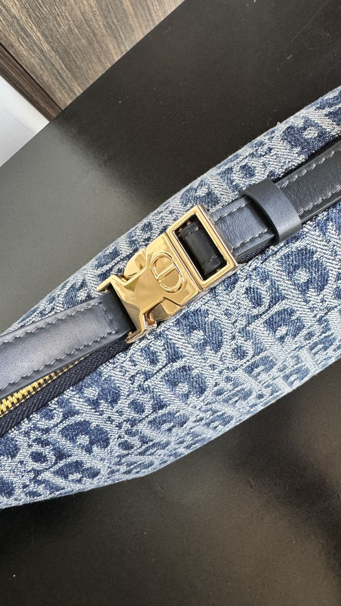 TRAVEL NOMAD POUCH 22 IN BLUE MONOGRAM OBLIQUE JACQUARD