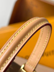 NANO CANNES 14 IN BROWN MONOGRAM CANVAS AND LEATHER TRIM