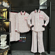 GUCCI LONG-SLEEVE SHIRT AND WIDE-LEG PANTS SET STYLE 6