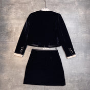 MIUMIU TOP AND SKIRT SET STYLE 775