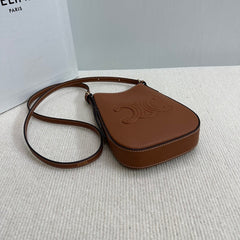 PHONE POUCH HELOISE 19 IN IRISH COFFEE SUPPLE CALFSKIN