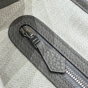 GARDEN PARTY 23CM IN GREY CALFSKIN