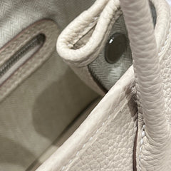 GARDEN PARTY 23CM IN OFF WHITE CALFSKIN