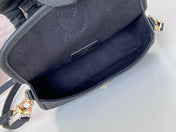 LV 25S MINI NANO DIANE 19 IN BLACK MONOGRAM EMPREINTE LEATHER GOLD HARDWARE