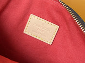 LV 25S LOCKIT BB 19 IN BROWN MONOGRAM COATED CANVAS GOLD HARDWARE