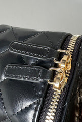 CC Vanity Case Pearl 17cm Black Lambskin Gold hardware