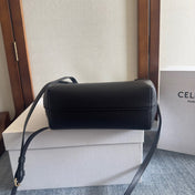 MINI CABAS ANAÏS CUIR TRIOMPHE 20 IN BLACK GRAINED CALFSKIN