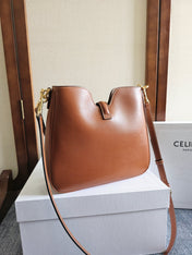 SMALL CAMILLE 16 SOFT BAG 24 IN BURNT SIENNA SMOOTH CALFSKIN