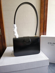 JOSEPHINE BAG 18.5 IN BLACK PATENT CALFSKIN