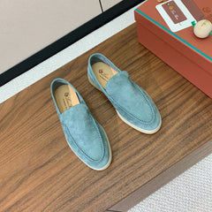 LP LOAFERS 25S IN SKY BLUE SUEDE