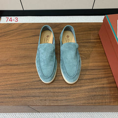 LP LOAFERS 25S IN SKY BLUE SUEDE