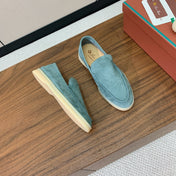 LP LOAFERS 25S IN SKY BLUE SUEDE