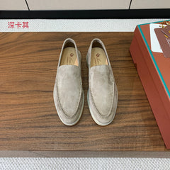 LP LOAFERS 25S IN STONE BEIGE SUEDE