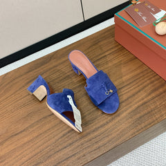 LP HIGH HEELS 25S IN MIDNIGHT BLUE SUEDE