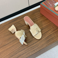 LP HIGH HEELS 25S IN CREAM KHAKI SUEDE