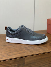 LP SNEAKERS IN SLATE GREY CALFSKIN WHITE SOLE