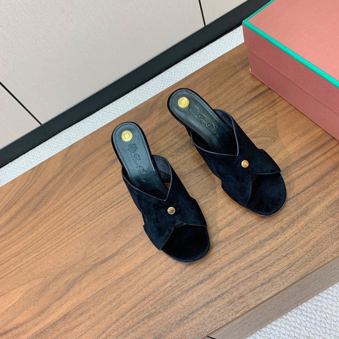 HIGH HEELS 85 MM IN BLACK SUEDE