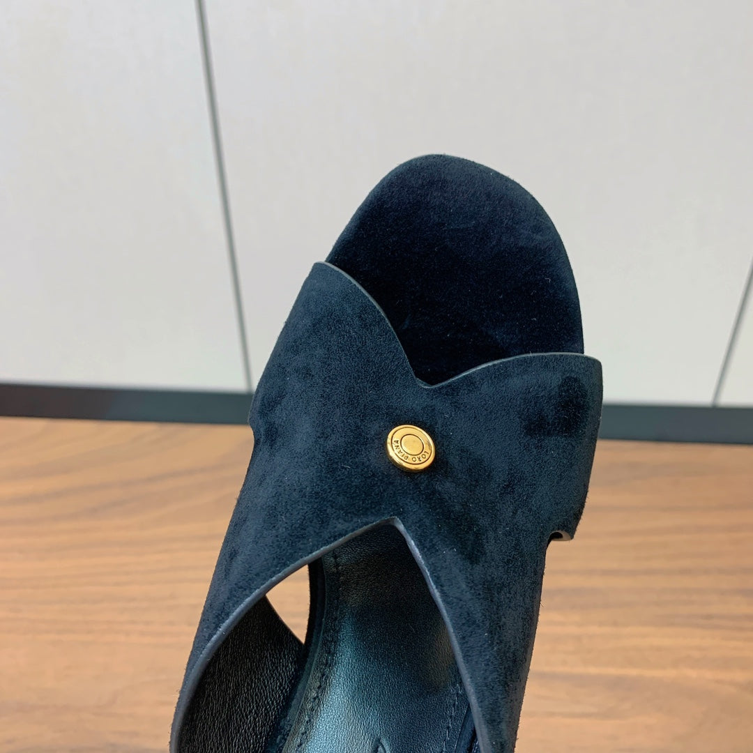 HIGH HEELS 85 MM IN BLACK SUEDE