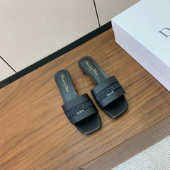 DIOR 25S HIGH-HEEL SANDALS 40 MM IN BLACK CALFSKIN
