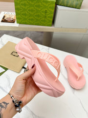 THONG PLATFORM IN LIGHT PINK IMPORTED TPU
