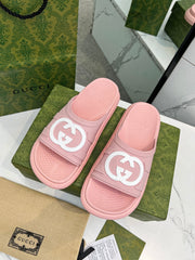 PLATFORM SLIPPERS IN LIGHT PINK IMPORTED TPU