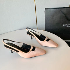 SL BLADE SLINGBACK PINK NUDE SATIN