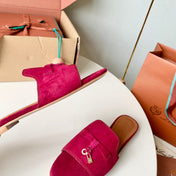 Summer Charms Sandals in Wine Suede