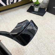 SL JODIE PLATFORM SANDALS BLACK POLISHED CALFSKIN